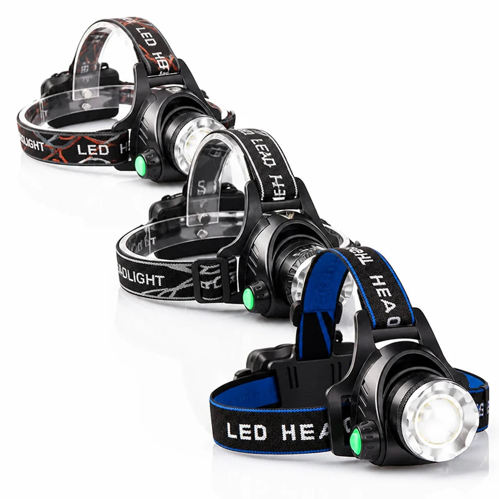 2000 Lumen USB Rechargeable Headlamp