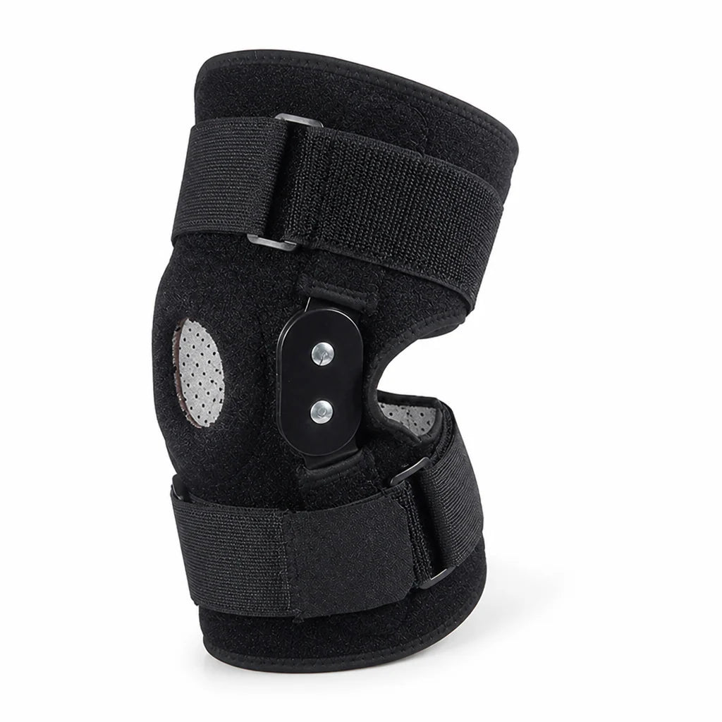 Knee Brace Hinged Stabilizer & Adjustable Patella Strap