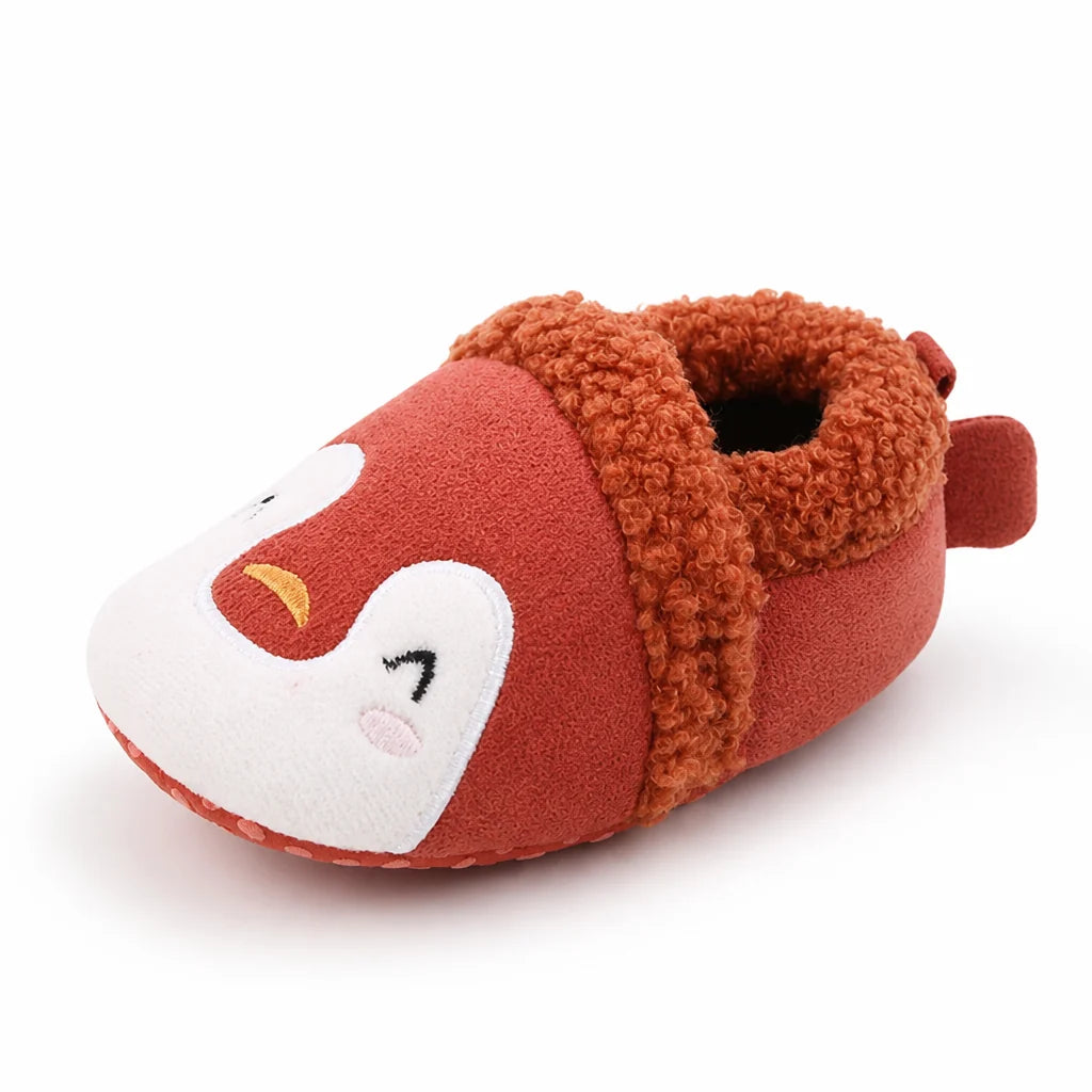 Soft, fluffy, and flexible non-slip baby booties (machine washable)