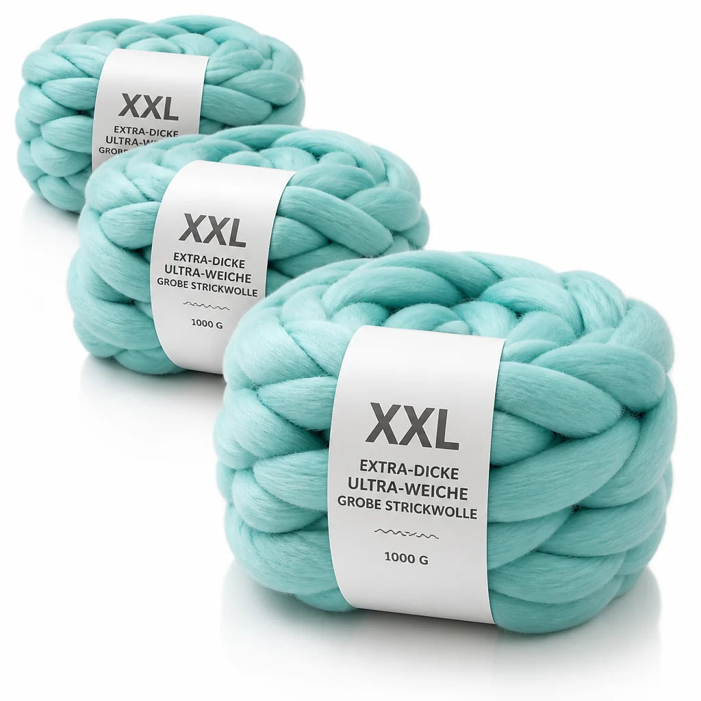 XXL Extra Thick Ultra Soft Chunky Knitting Wool (1000 g)