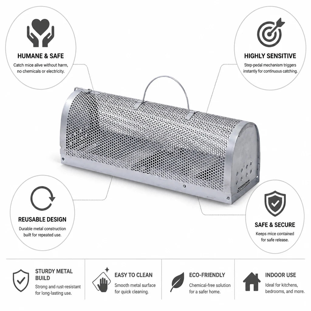 Mouse Trap Humane No Kill & Metal Cage