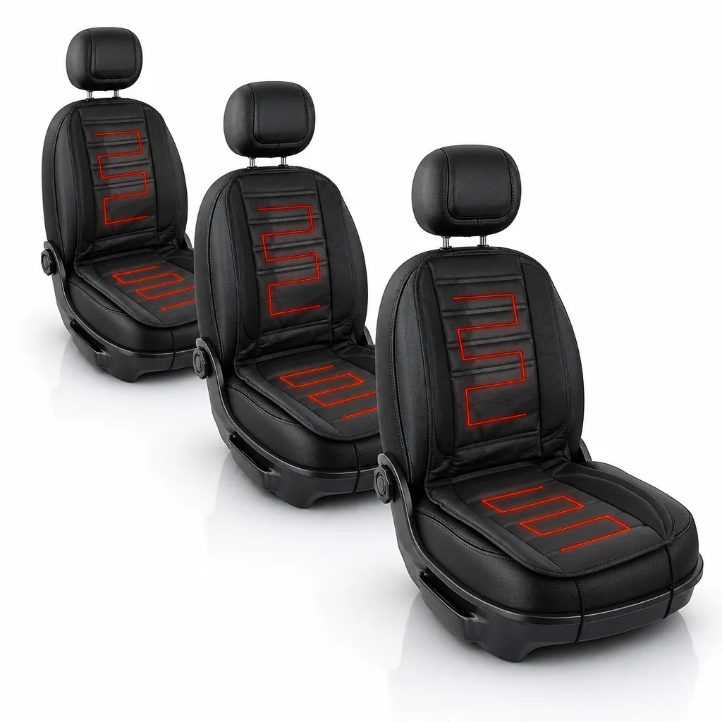 Rapid-heating, full-coverage, non-slip car seat cover (12V)