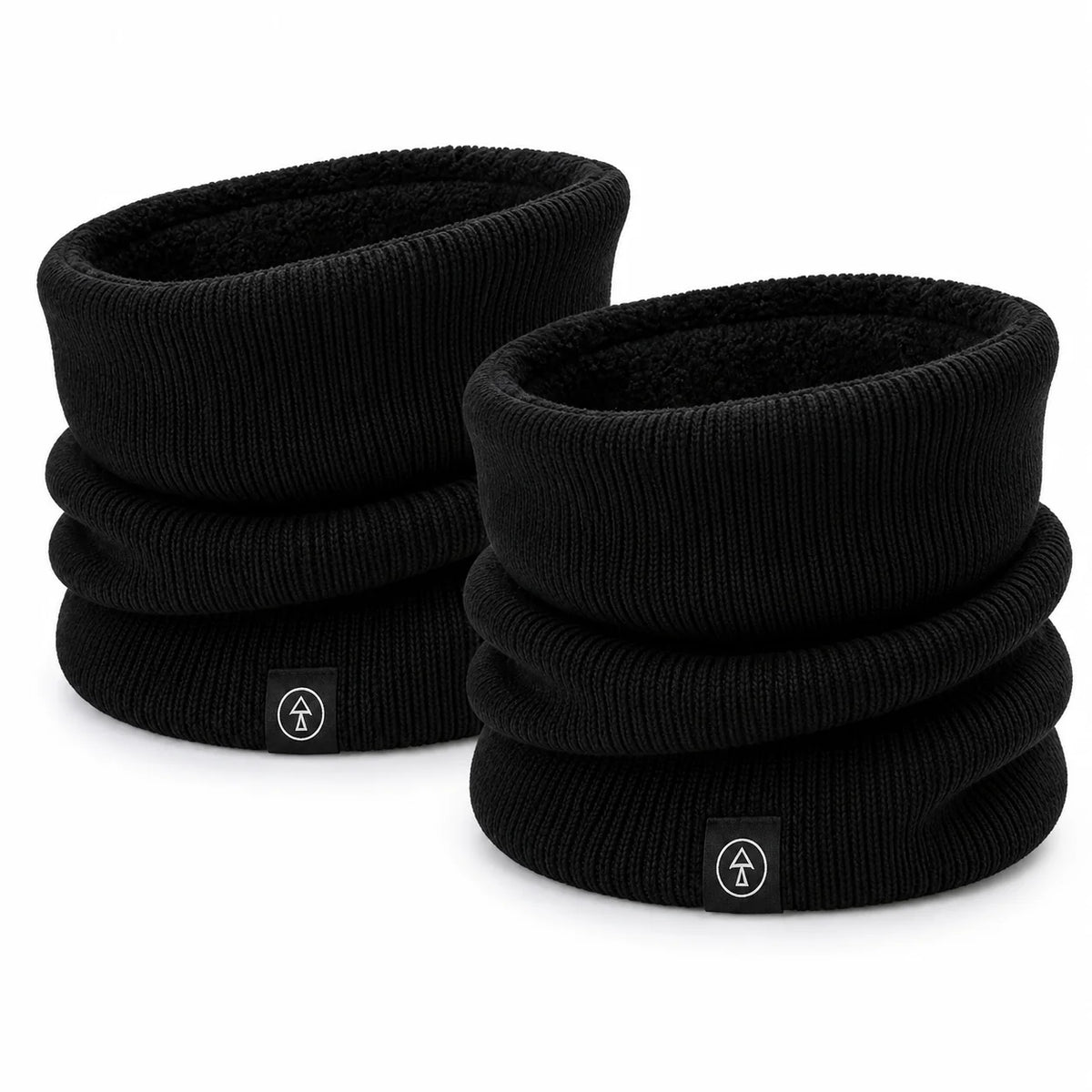 Double-layer knitted neck warmer (2-pack)