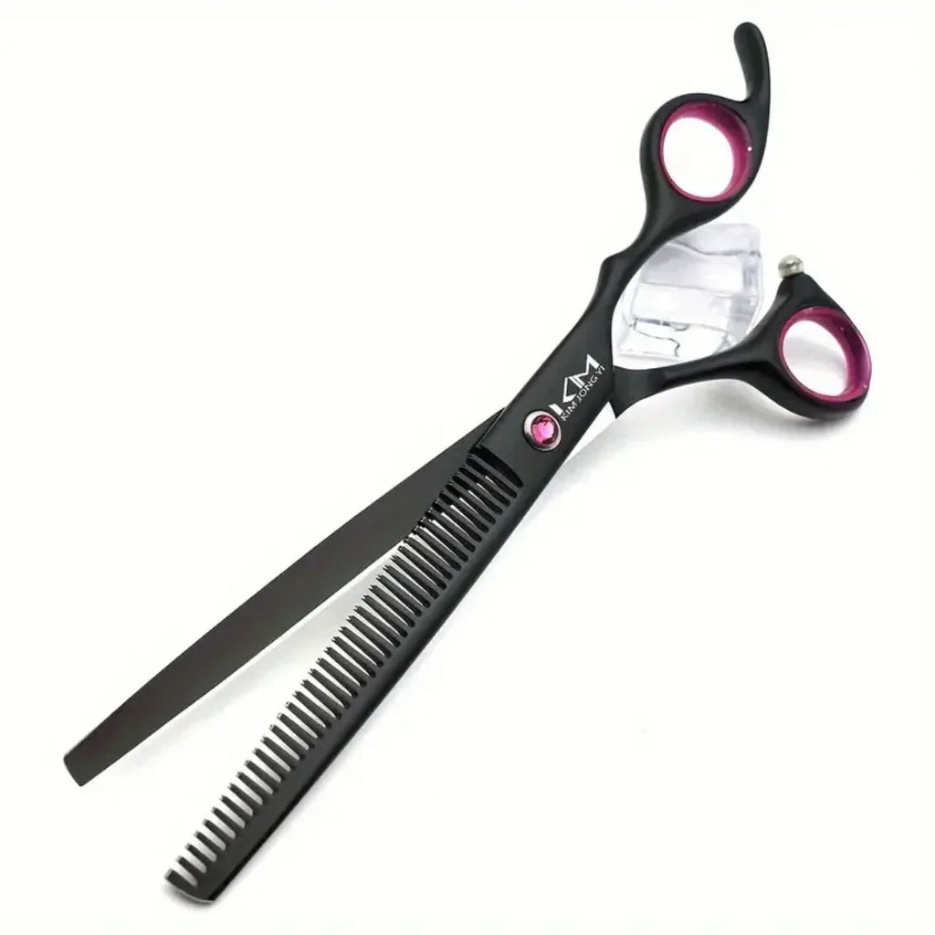 Dog grooming set with stainless steel blades and ergonomic handles