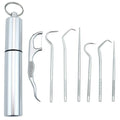 7-piece stainless steel toothpick set