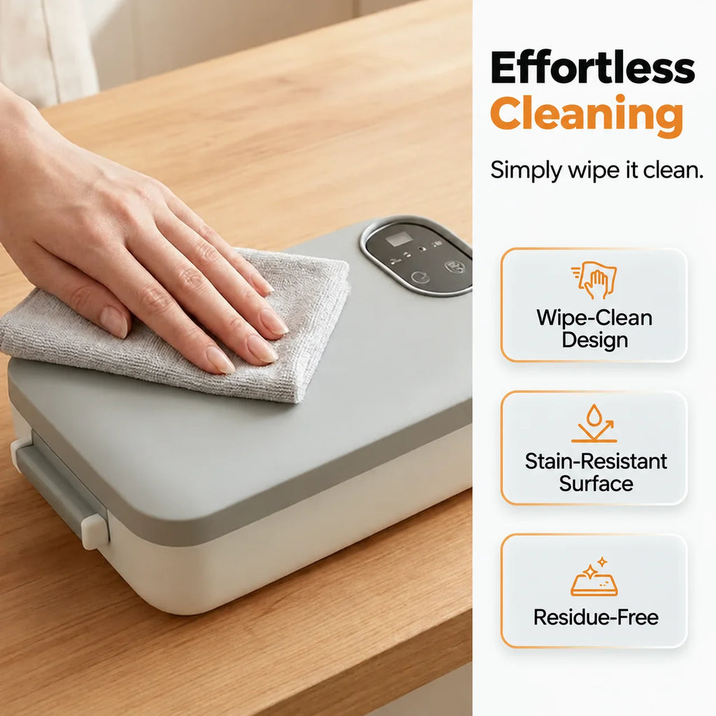 Electric Lunch Box with Wireless Self-Heating