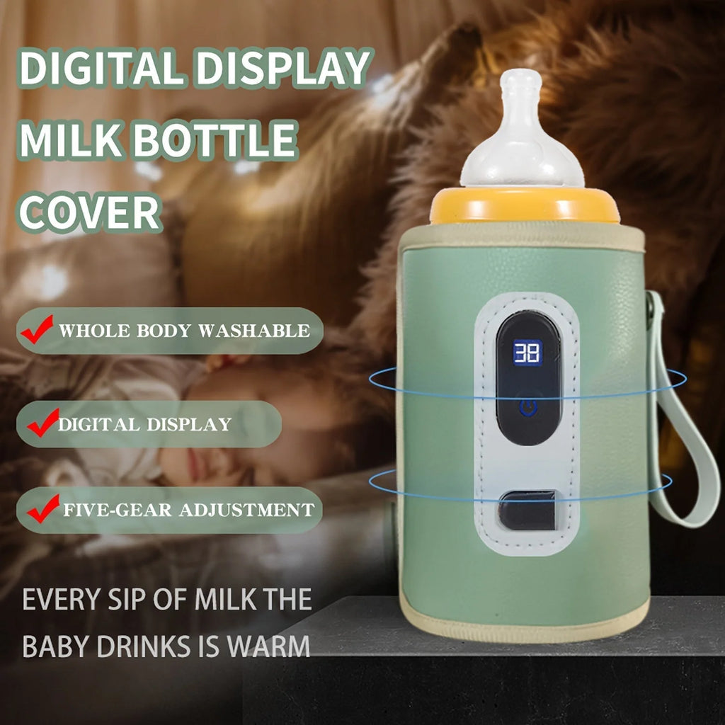 Portable Baby Bottle Warmer USB Powered, 5 Temperature Settings