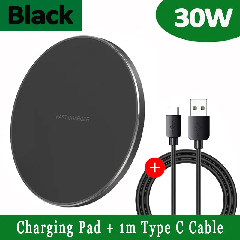 Wireless Charging Pad, Qi Phone Charger, 15W