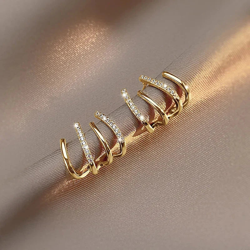 Women's Statement Earrings Twisted Design Hypoallergenic