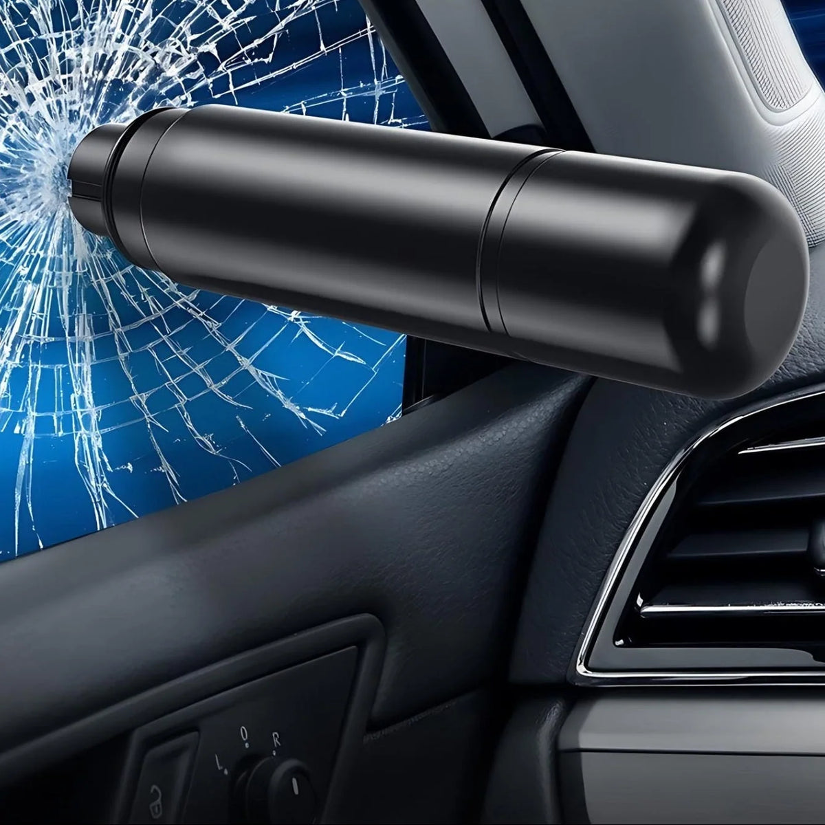 Car Escape Tool Keychain Window Breaker & Seat Belt Cutter