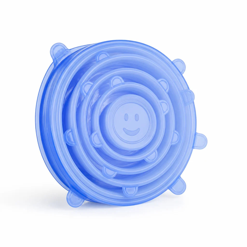 Airtight, Food-Grade Silicone Stretch Lids (Set of 6)