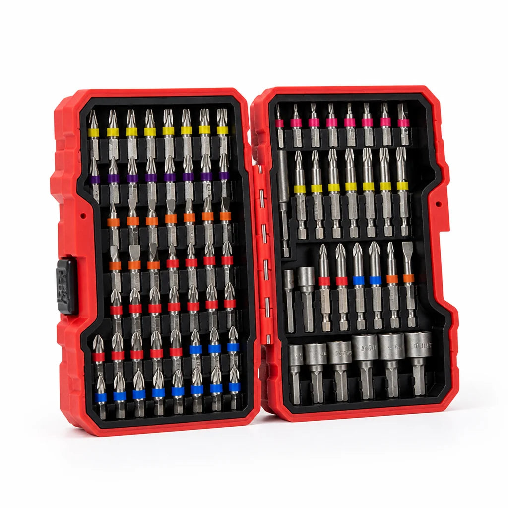 Durable S2 Steel and Color-Coded Screwdriver Bit Set (83-Piece)