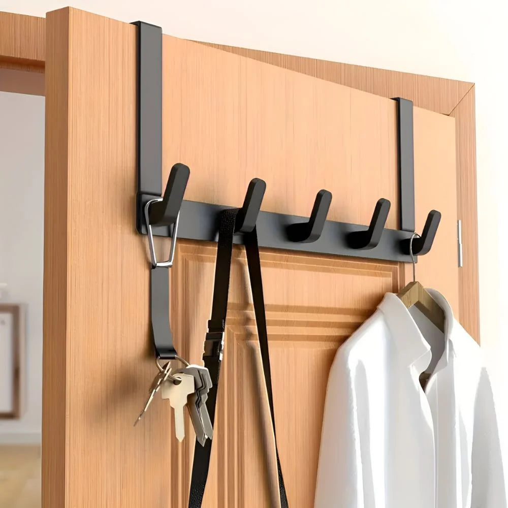 Door wardrobe 5 hooks stainless steel