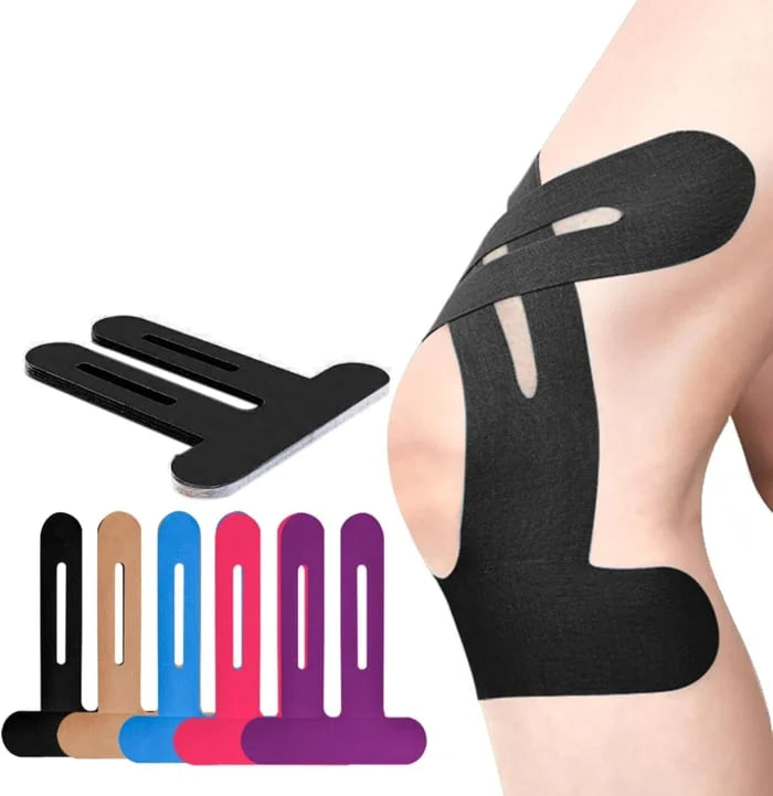 Kinesiology Tape for Knees, Pre-Cut Cotton Strips
