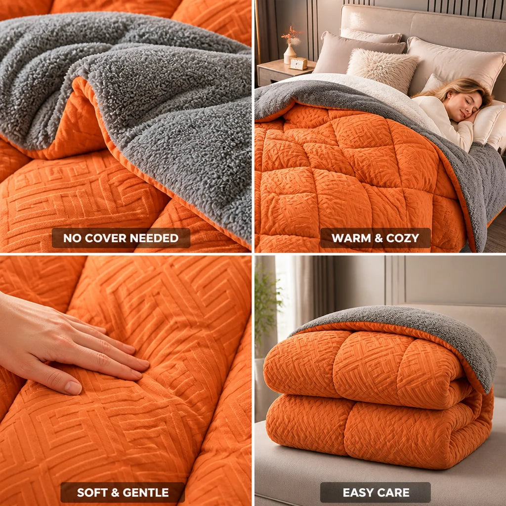 Sherpa fleece quilt (cover not required)