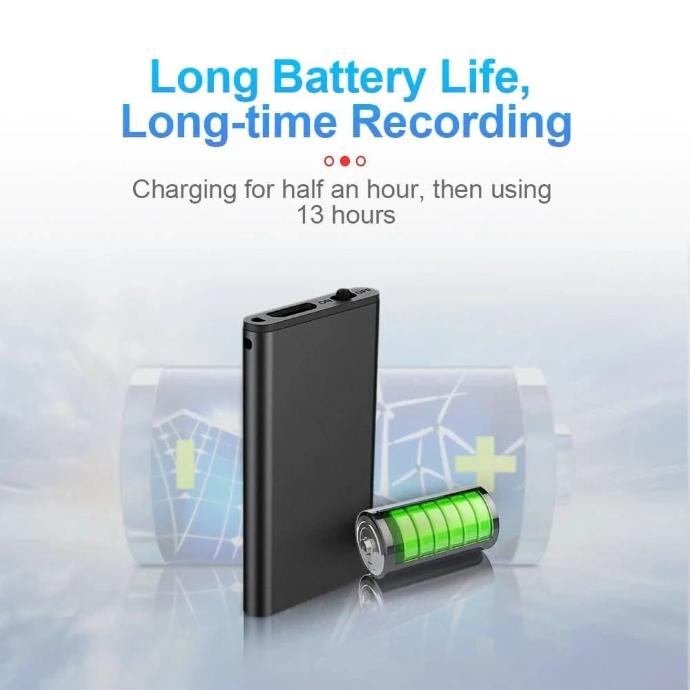 VoiceNote Mini Dictation Device with Voice Activation