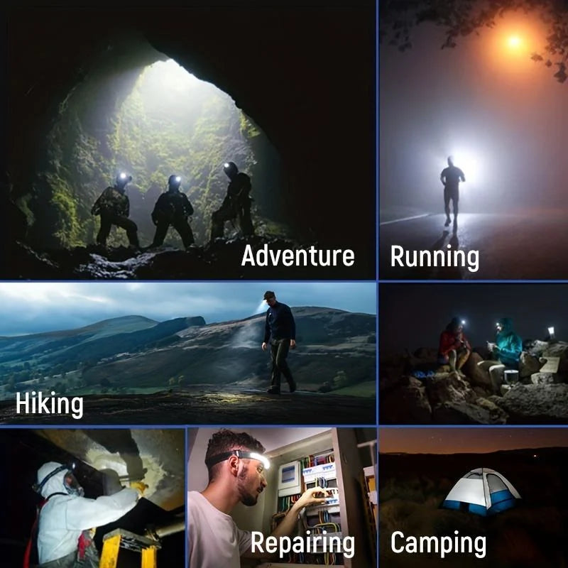 LED Headlamp USB Rechargeable 1500 Lumens