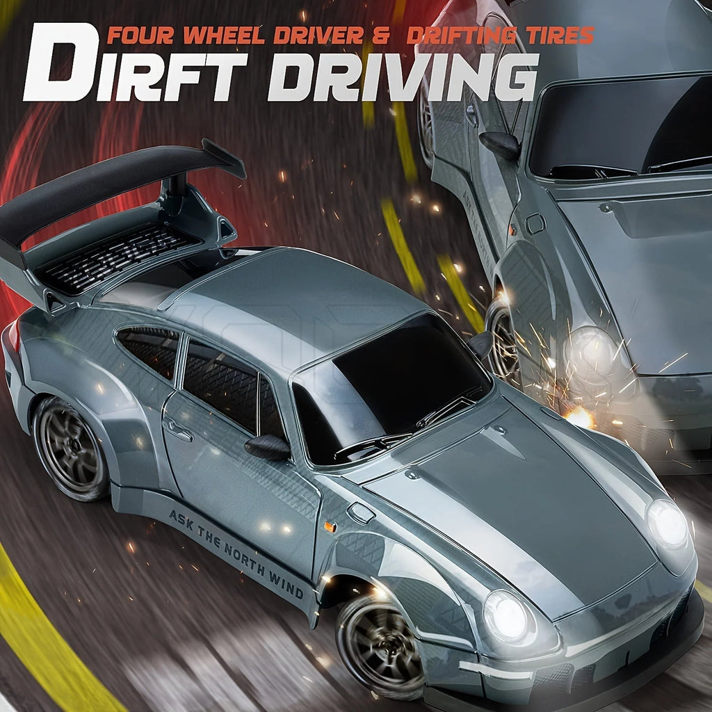 RC Drift Car 4WD LED Light Up Wheels (1:24 Scale)