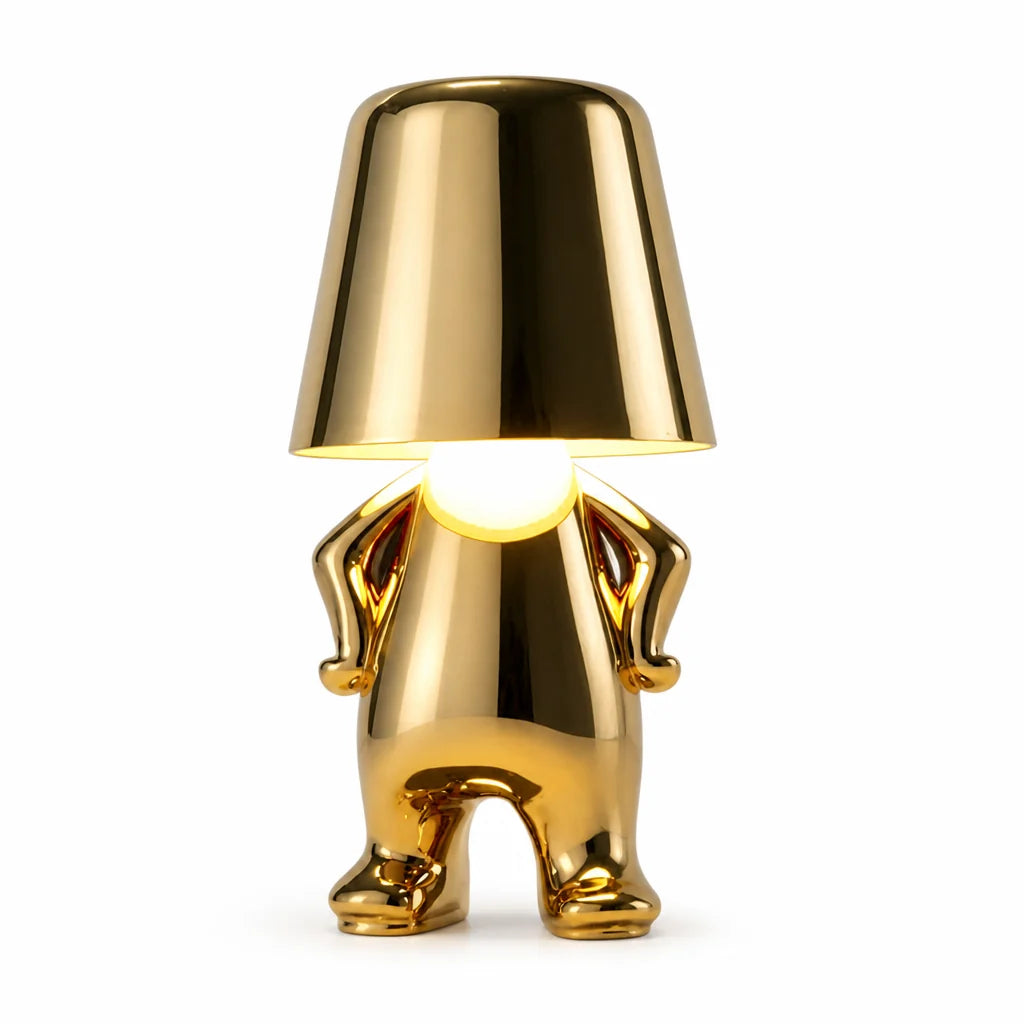 Energy-Saving LED Sculpture Desk Lamp (Gold/Silver)