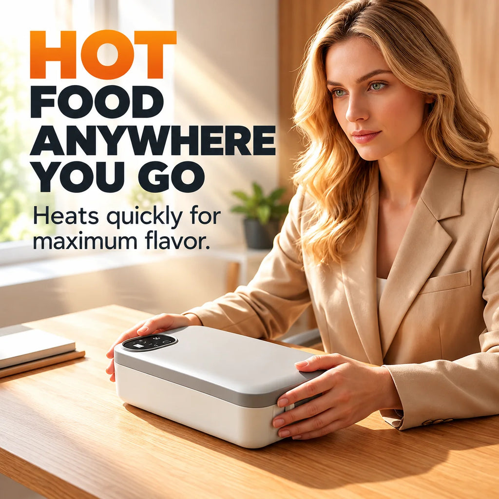 Electric Lunch Box with Wireless Self-Heating
