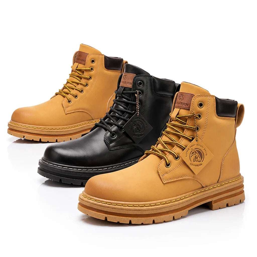 Padded Collar & Profile Sole Rubber Boots for Hiking