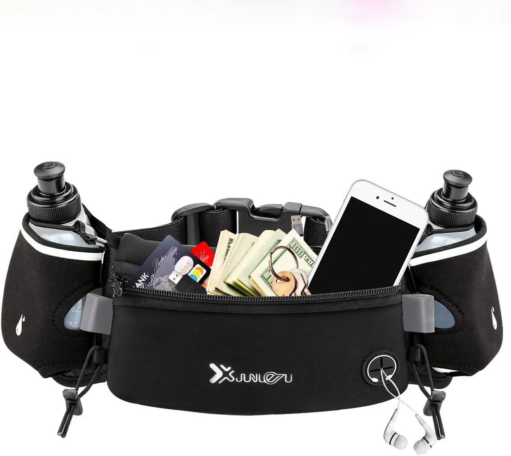 Running Belt with Water Bottle Holder