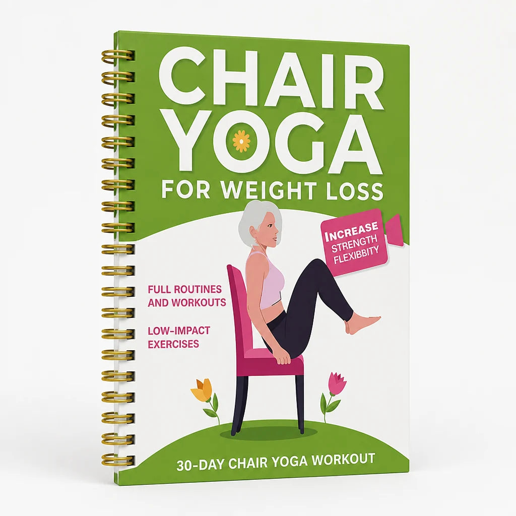 Low-Impact 30-Day Stool Yoga Guide (Spiral Notebook)