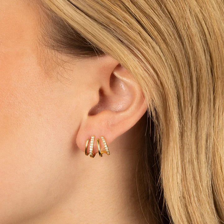 Women's Statement Earrings Twisted Design Hypoallergenic