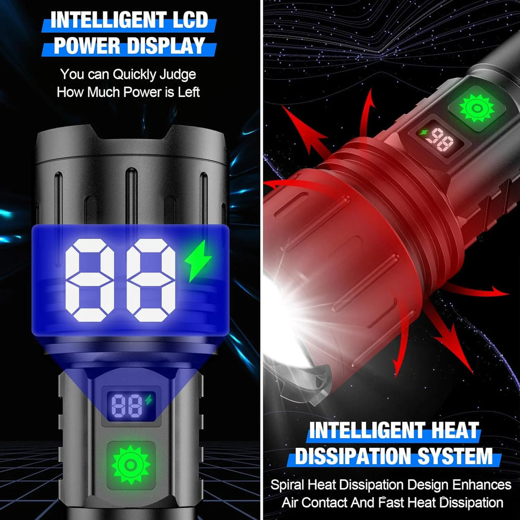 LED Flashlight – up to 100,000 Lumens
