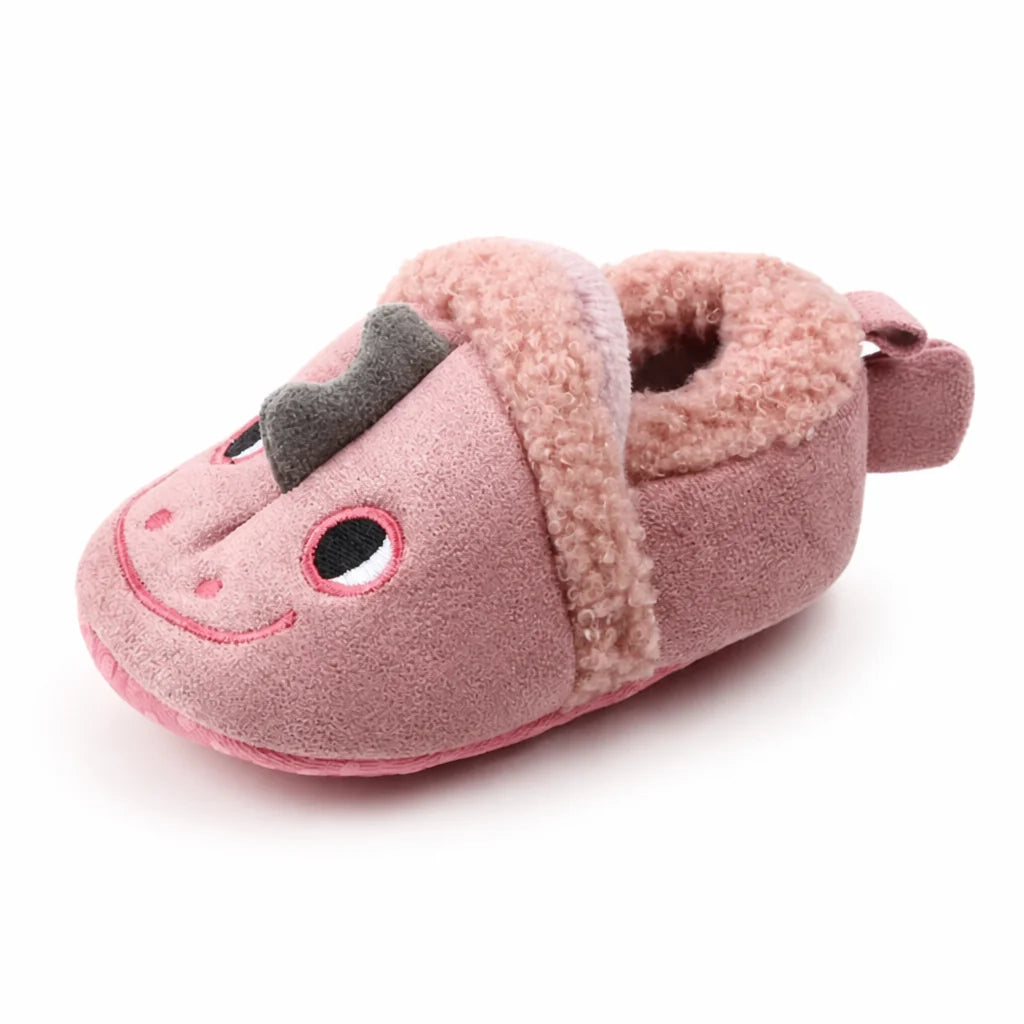 Soft, fluffy, and flexible non-slip baby booties (machine washable)