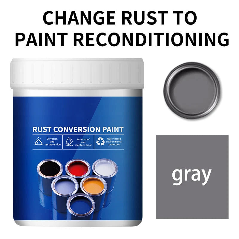 Water-based rust protection paint for metal surfaces