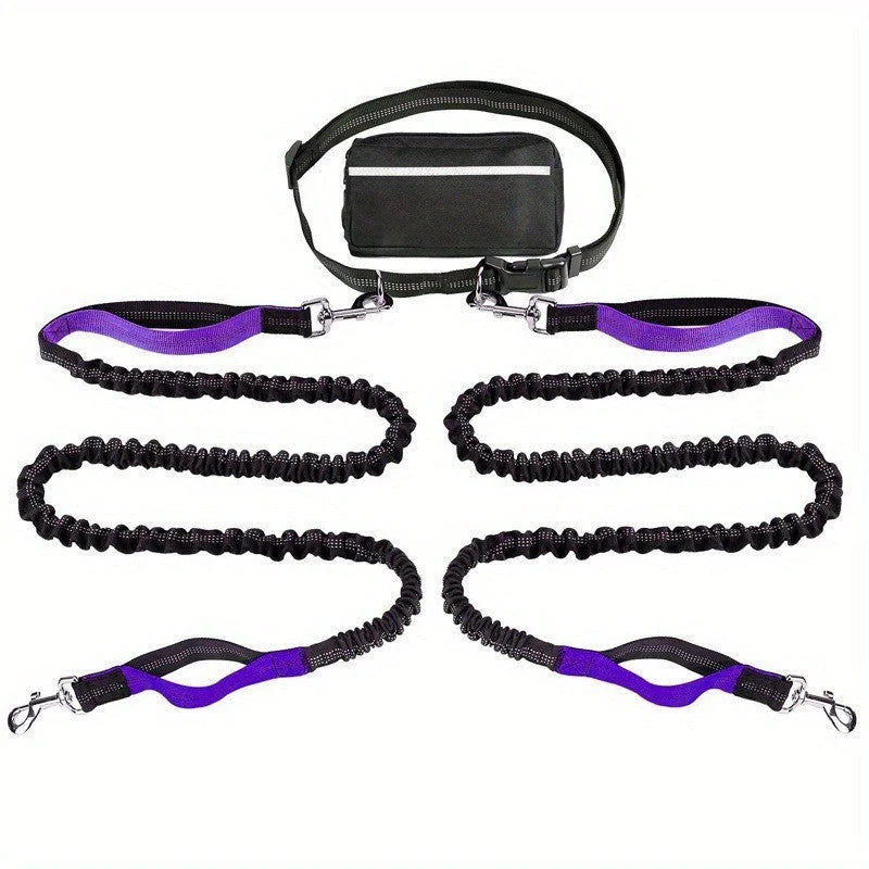 FlowLeash Dog Leash with Shock Absorber & Waist Belt