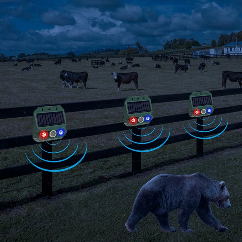 Solar-Powered Animal Repellent Device for the Garden
