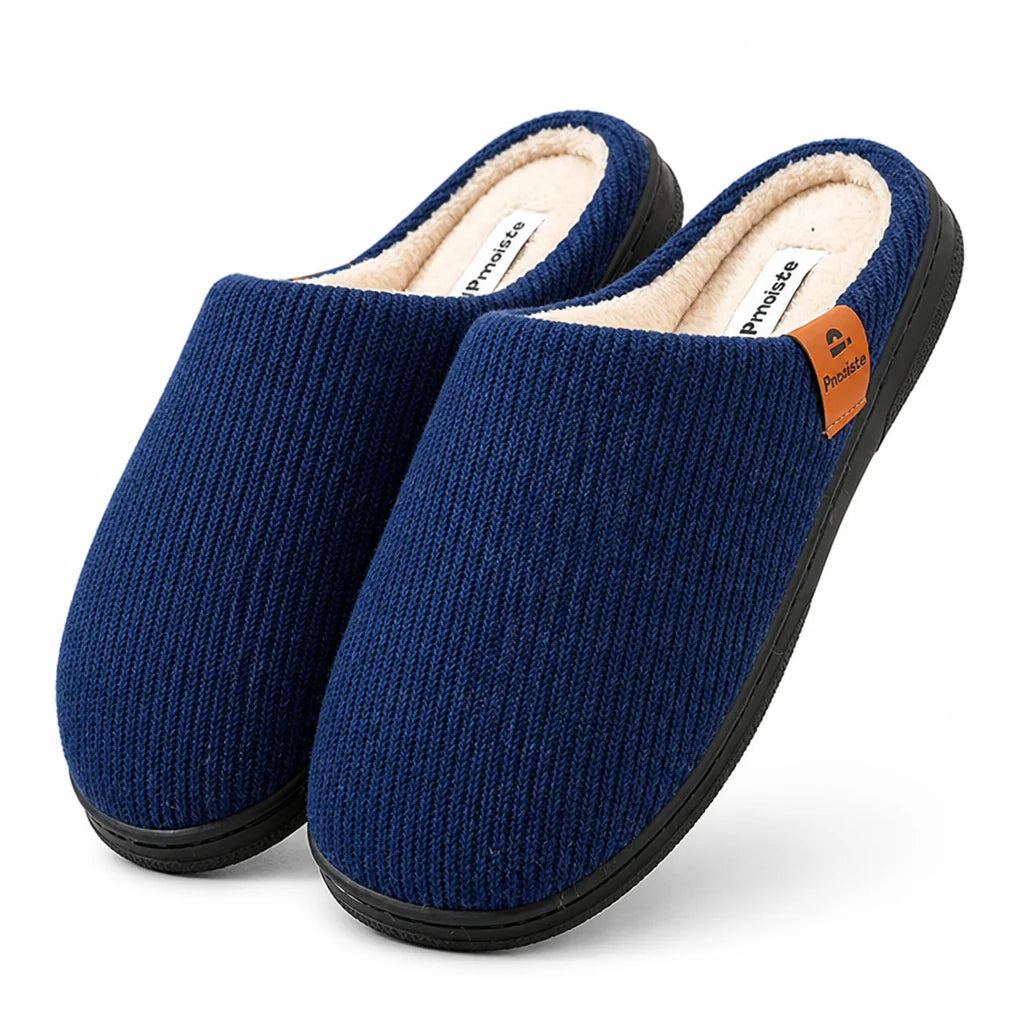 Knit shoes with memory foam and non-slip sole for men