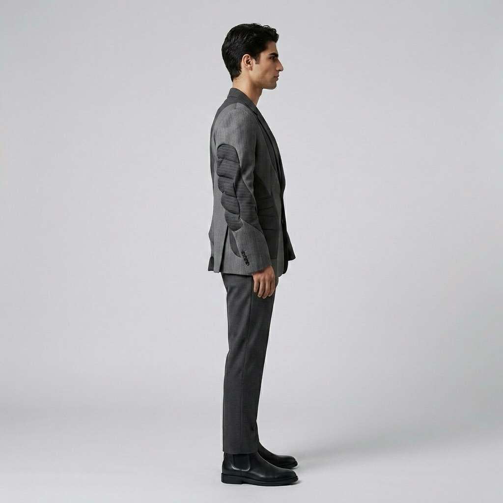 Men's Panel-Detail Tailored Suit