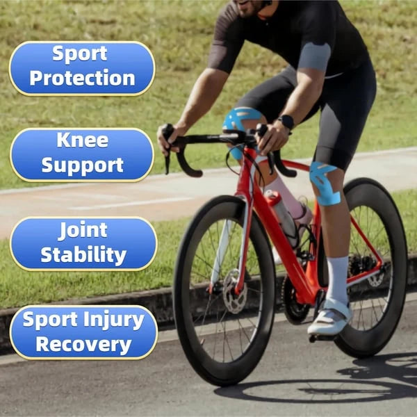 Kinesiology Tape for Knees, Pre-Cut Cotton Strips