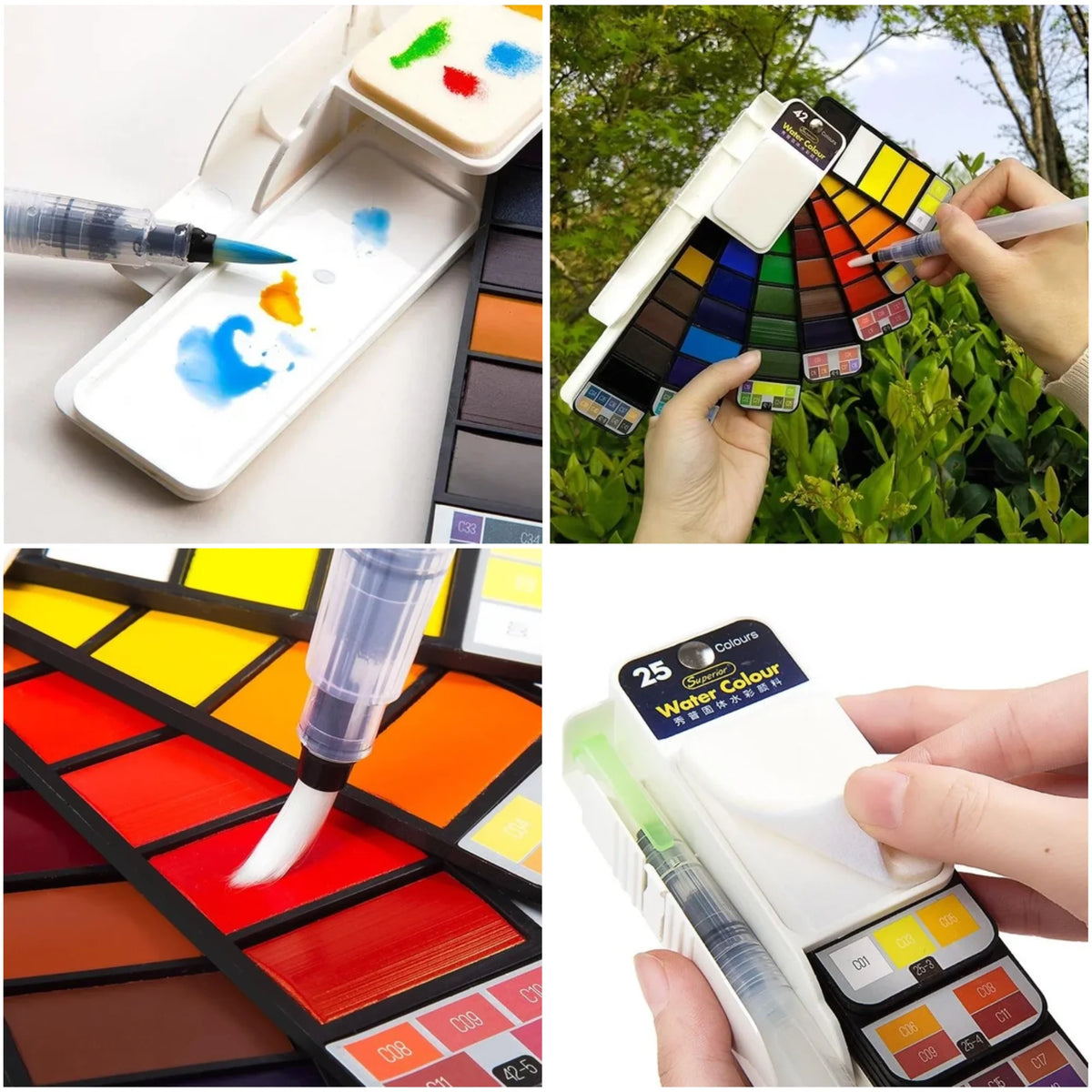 Watercolor Set for Beginners Water Brush Pen