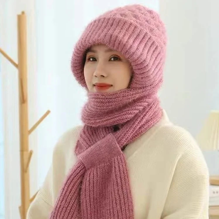 FrostGuard Duo – Warming Hat Scarf with Integrated Face & Ear Protection