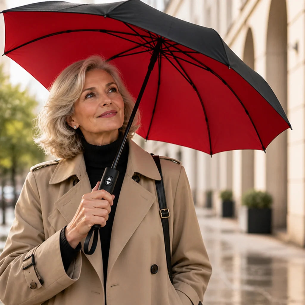 Travel Umbrella Windproof Aluminum Frame (12.6 in Folded)