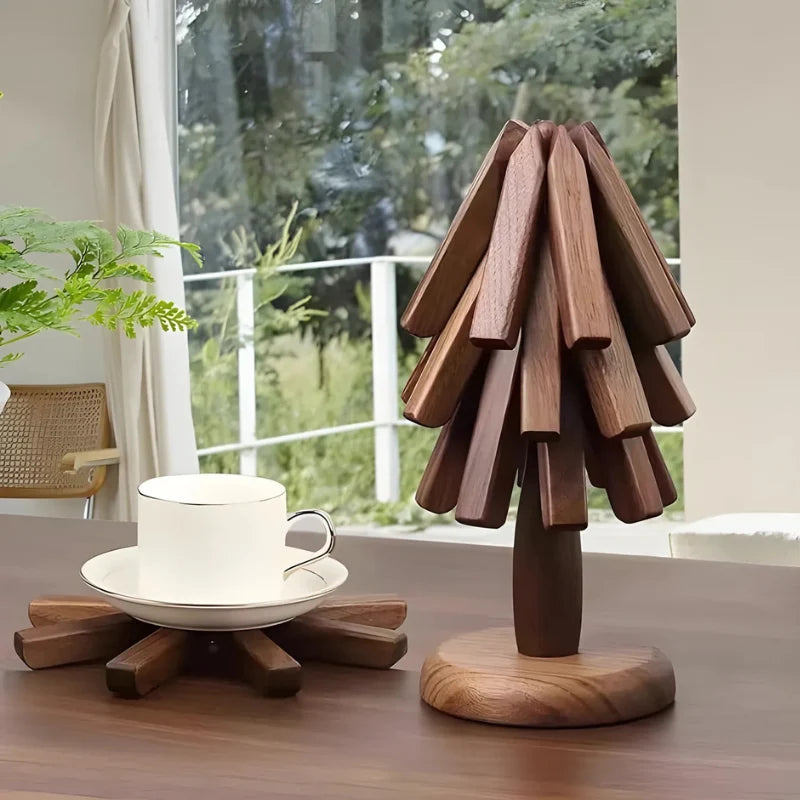 Coaster Wood Pot Holder Foldable
