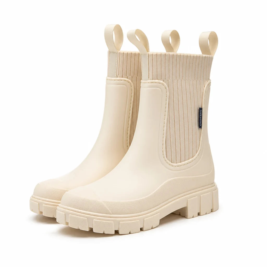 Waterproof Chelsea Boots with Non-Slip Sole and Slip-On Design