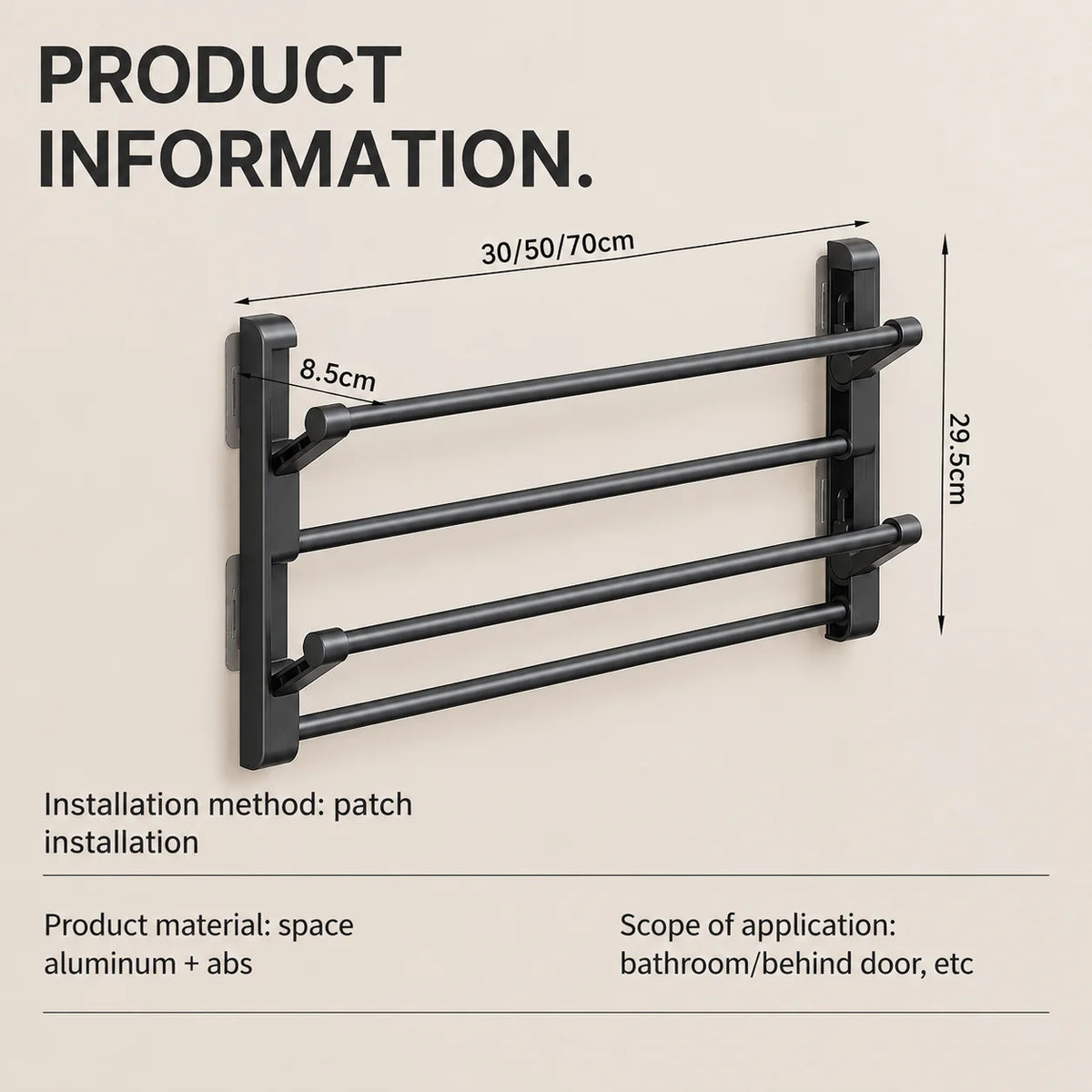 Wall-mounted shoe rack with drainage system
