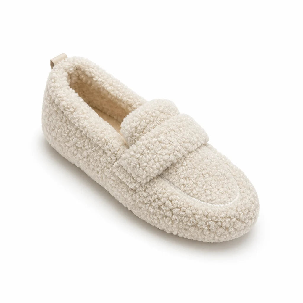 Slip-on Slippers with Wool and Plush Lining (Unisex)