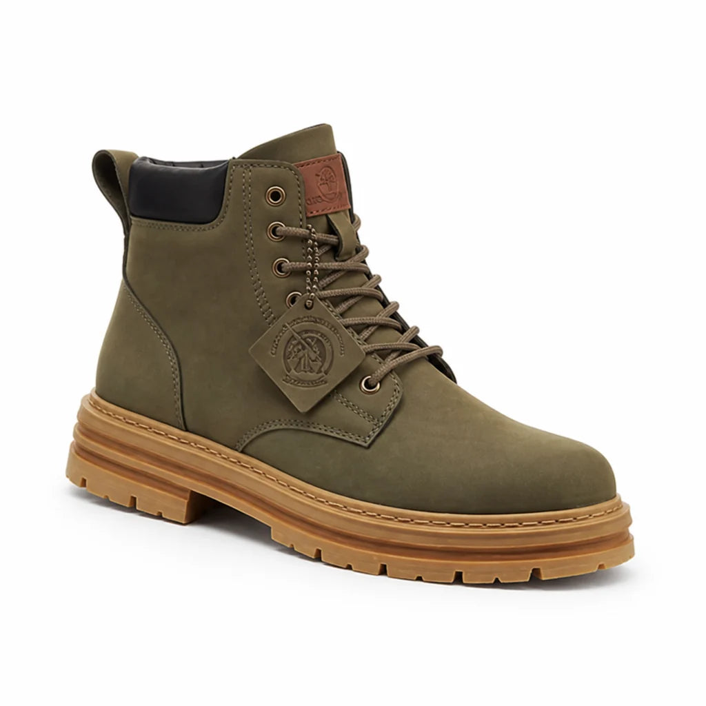 Padded Collar & Profile Sole Rubber Boots for Hiking