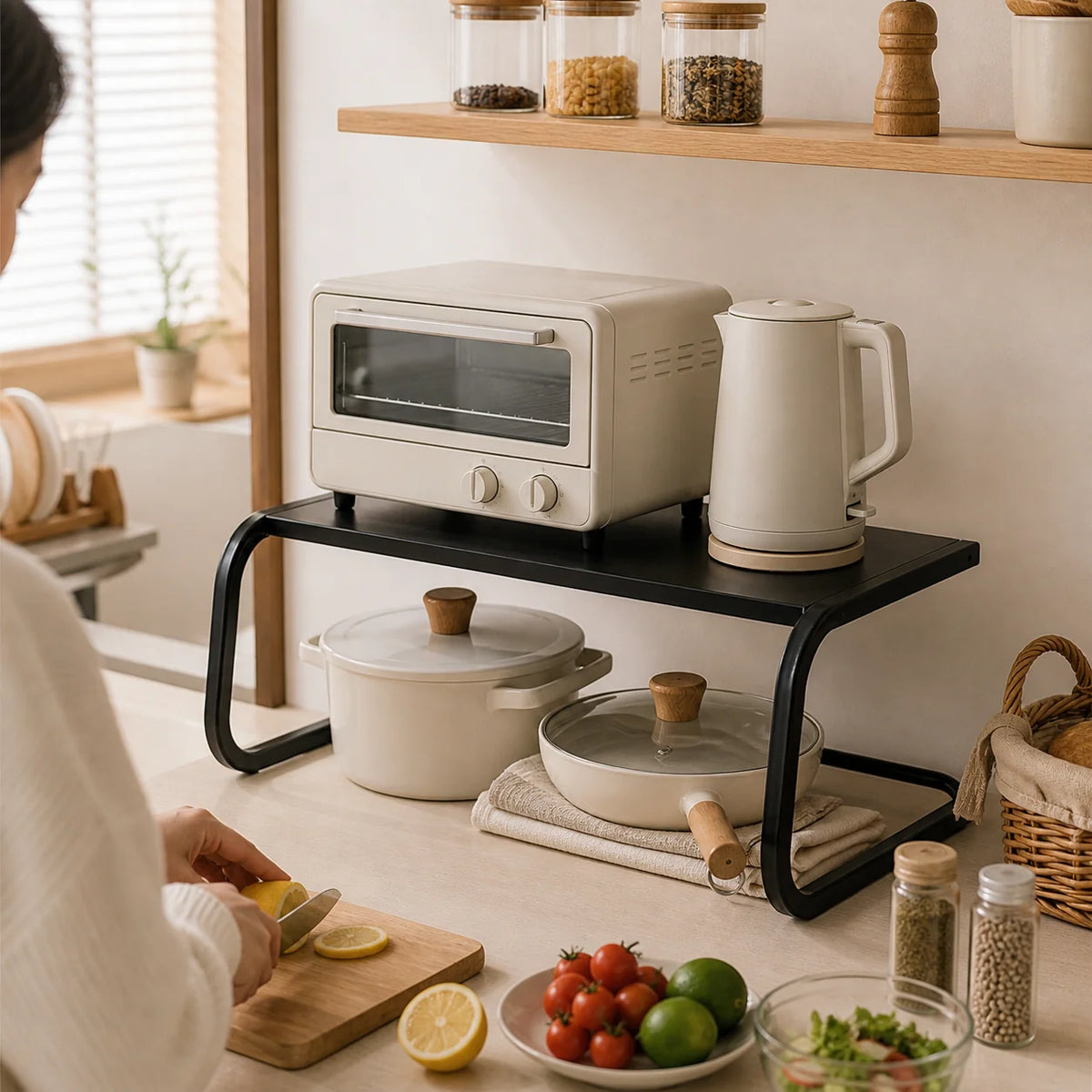 SpaceRack™ Kitchen Rack 2 Levels Without Drilling