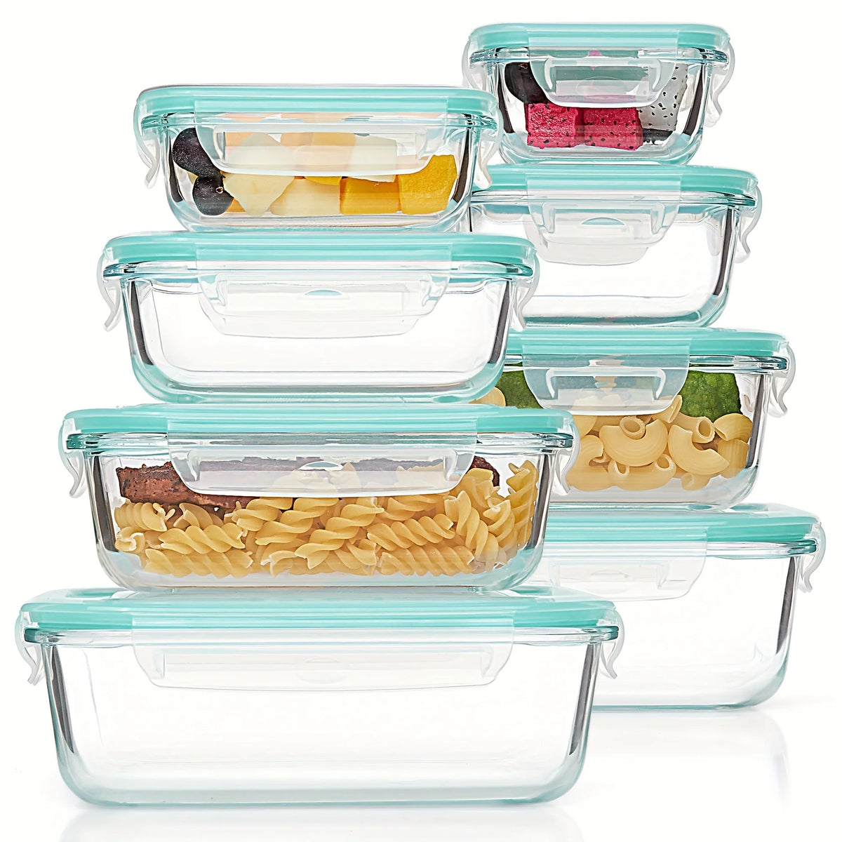 Food Storage Containers Airtight Leakproof Lids (8-Piece Set)