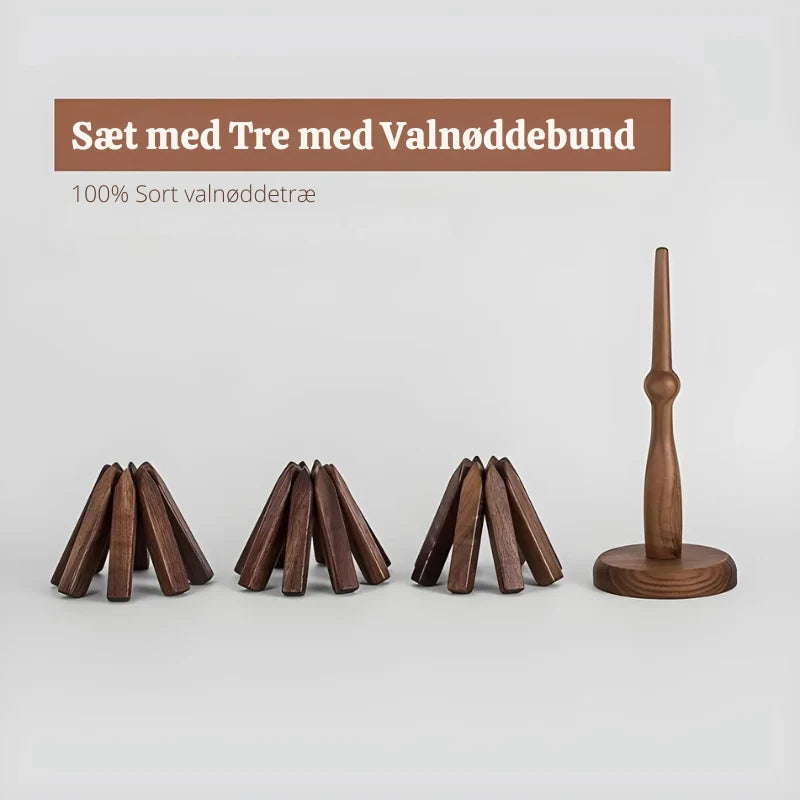 Coaster wooden pot holder foldable