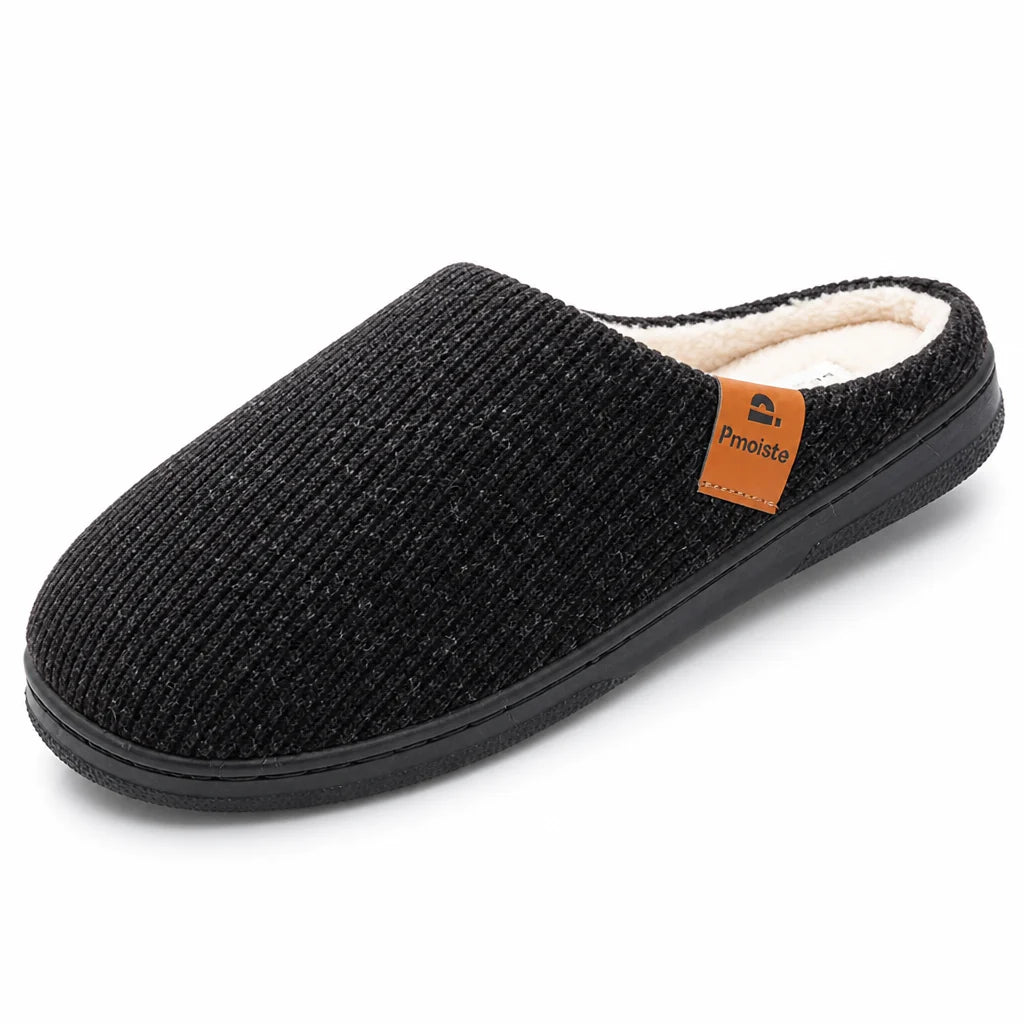 Knit shoes with memory foam and non-slip sole for men