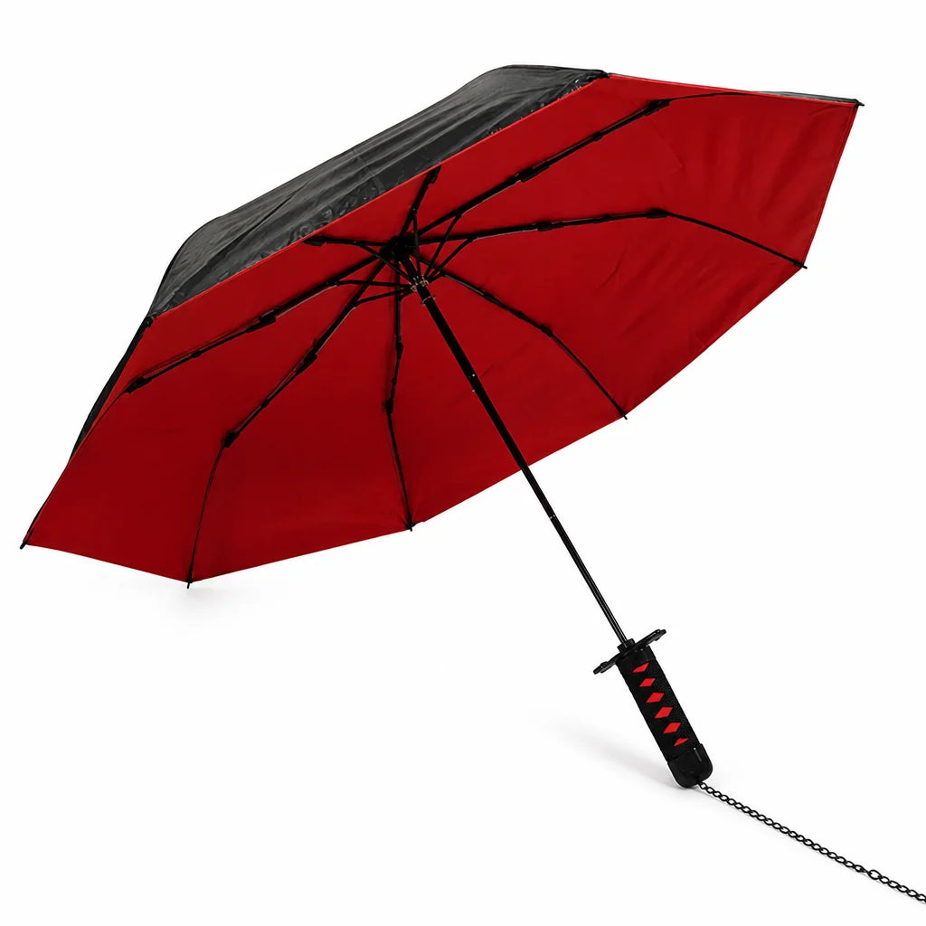 Windproof and UV-safe Foldable Umbrella in Katana Style