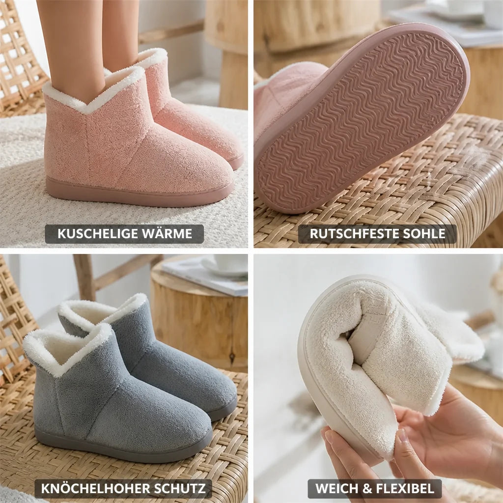Lined, Non-Slip Ankle Boot Slippers